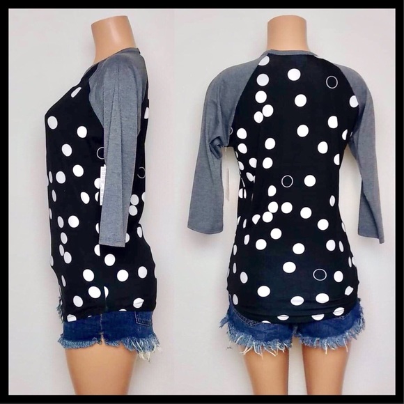 LuLaRoe Randy Baseball Tee Small 6-8 LLR - Picture 2 of 6